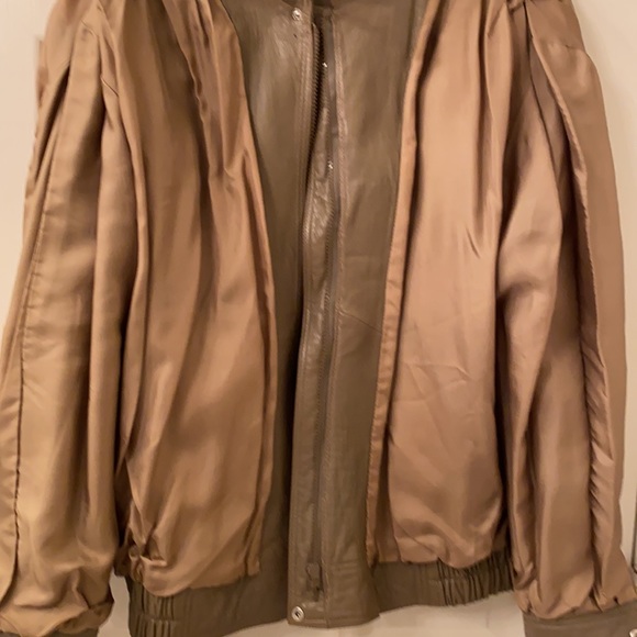 VINTAGE ECHTES LEDER Genuine Leather Motorcycle Bike Jacket. Zip front with snap - Picture 12 of 16